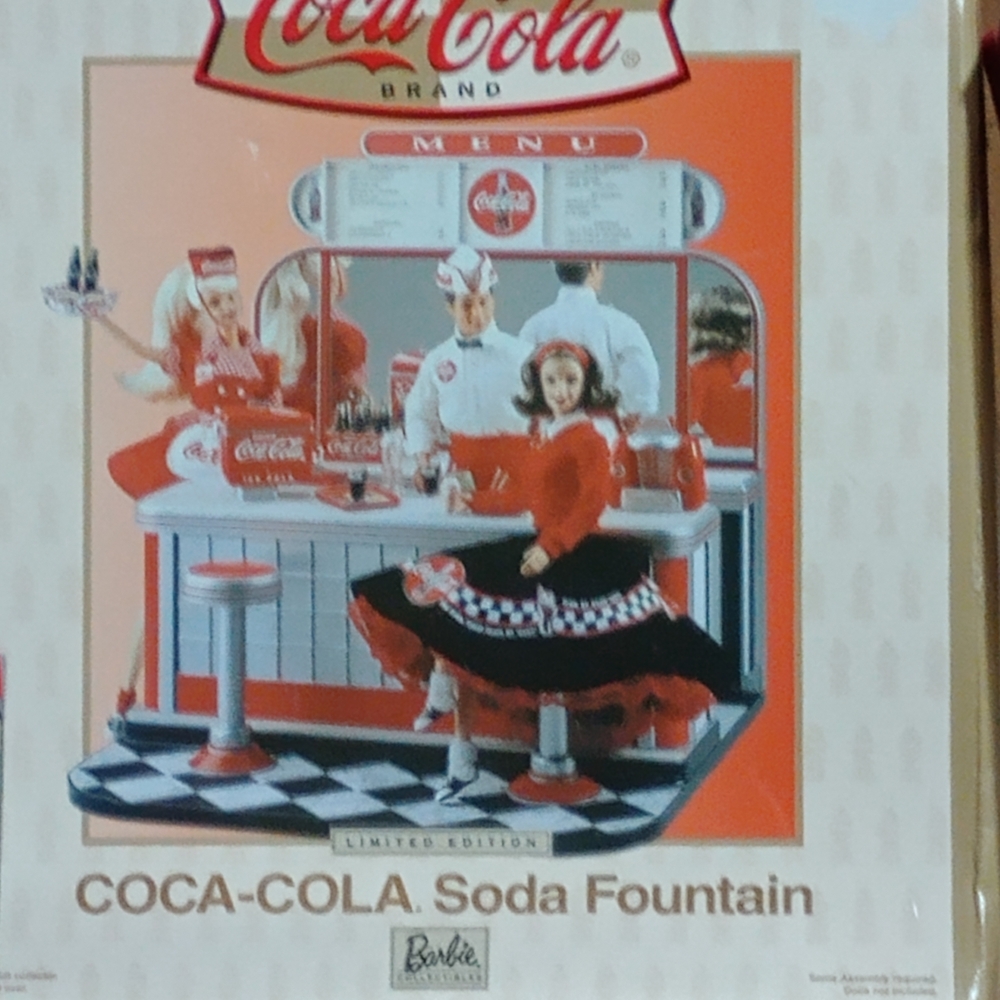 Coca Cola Soda Fountain Kids Toy - Red and White